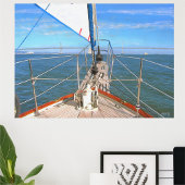 San Francisco Sailing 0869 Art Print Poster