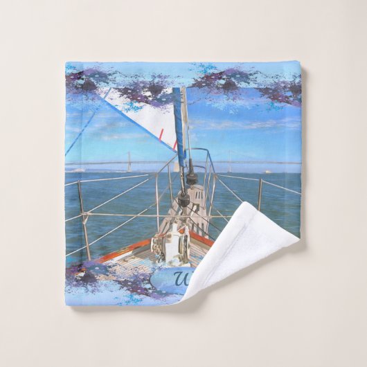 San Francisco Sailing 0869 Badhandtuch Set (Waschlappen)