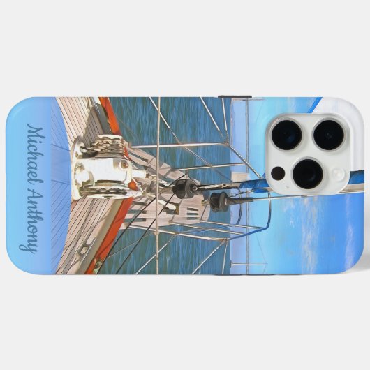 San Francisco Sailing 0869 Case-Mate iPhone Hülle (Rückseite (Horizontal))