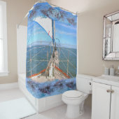 San Francisco Sailing 0869 Duschvorhang (Beispiel)