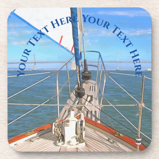 San Francisco Sailing 0869 Getränkeuntersetzer (Vorderseite)