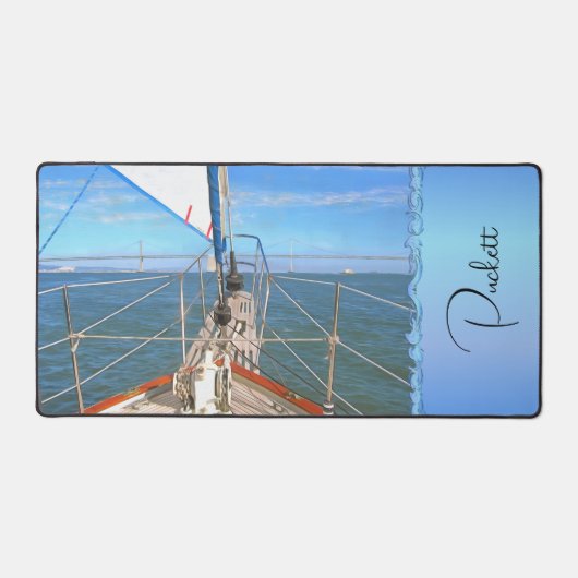 San Francisco Sailing 0869 Schreibtischunterlage (Vorderseite)