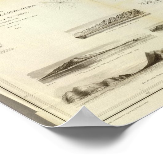 San Francisco, San Diego Poster (Ecke)