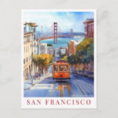 San Francisco San Francisco Feiertagspostkarte (Vorderseite)