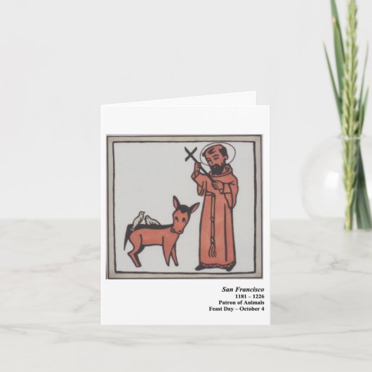 San Francisco Santo Karte (Vorderseite)