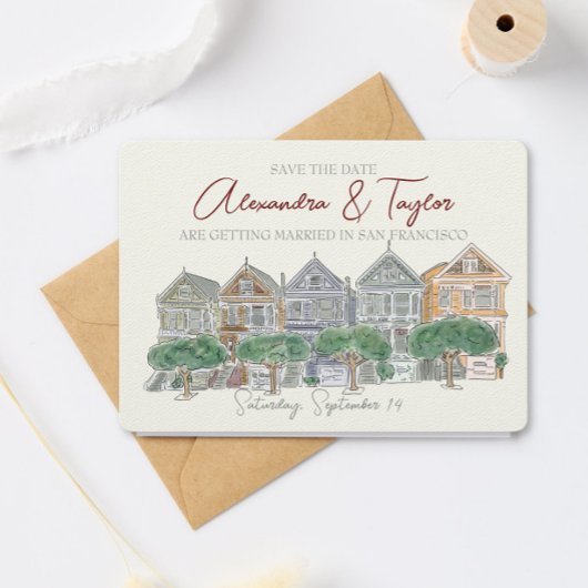 San Francisco Save the Date Einladung