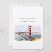 San Francisco Save the Date Einladung Zielort (Rückseite)