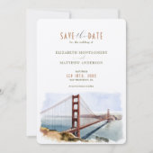 San Francisco Save the Date Einladung Zielort (Vorderseite)