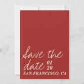 San Francisco Save the Date mit Zeichnungen Einladung (Rückseite)