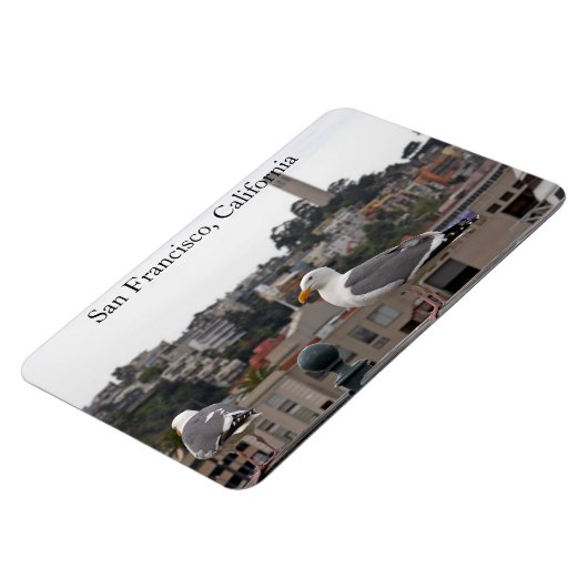 San Francisco Seagull Premium Flexi Magnet (Linke Seite)
