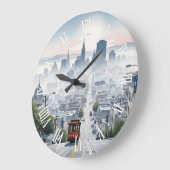 San Francisco-Seilbahn Große Wanduhr (Winkel)