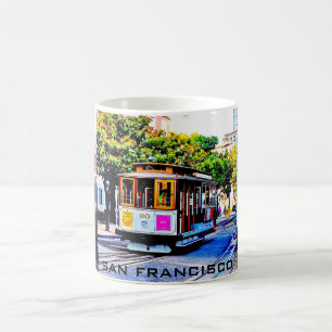 SAN FRANCISCO-SEILBAHN-SOUVENIR-TASSE KAFFEETASSE