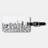 San Francisco SF Citiscape Fotografie Gepäckanhänger (Vorderseite horizontal)