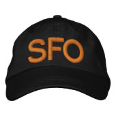 San Francisco SFO Hat Bestickte Kappe (Vorderseite)