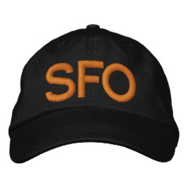 San Francisco SFO Hat Bestickte Kappe