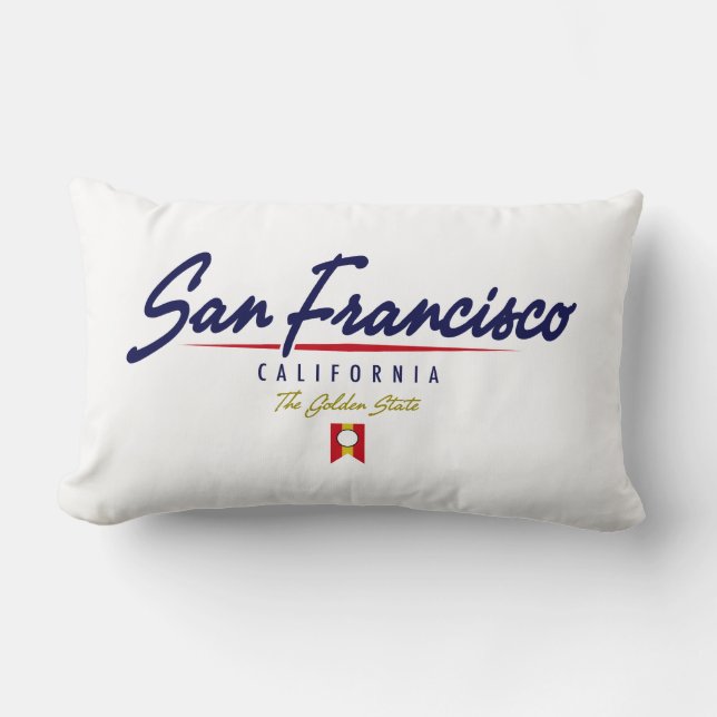 San Francisco Skript Lendenkissen (Vorderseite)
