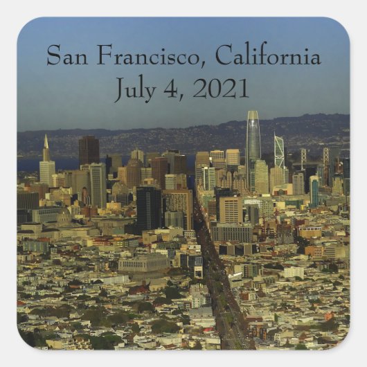 San Francisco Skyline #13-2 Stickers (Vorderseite)