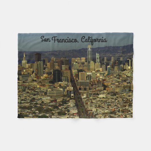 San Francisco Skyline #13 Fleece Blanket (Vorderseite (Horizontal))