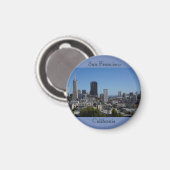 San Francisco Skyline #1 Magnet (Vorderseite/Rückseite)