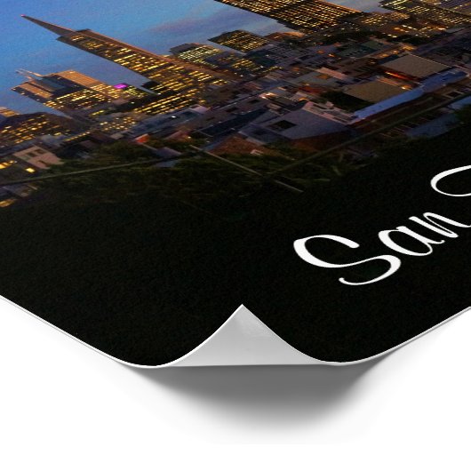 San Francisco Skyline #3 Poster (Ecke)