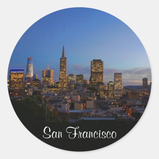 San Francisco Skyline #3 Stickers (Vorderseite)