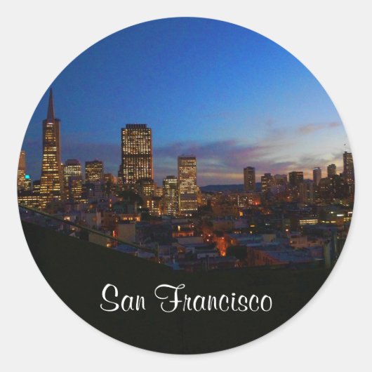 San Francisco Skyline #4 Stickers (Vorderseite)