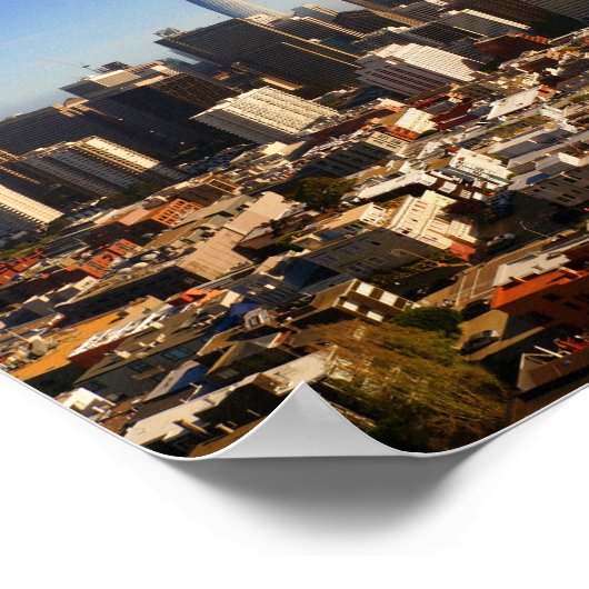 San Francisco Skyline #8 Poster (Ecke)