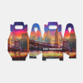 San Francisco Skyline Abstrakte Kunst Geschenkschachtel (Ungefaltet)