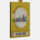 San Francisco Skyline Banner-Ornament Gold (Rechts)