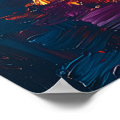 San Francisco Skyline bei Dusk Poster - Romantik (Ecke)