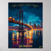 San Francisco Skyline bei Dusk Poster - Romantik (Vorne)