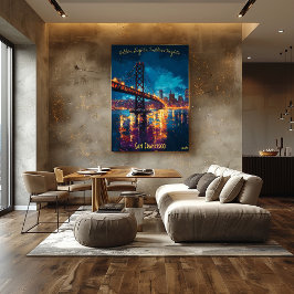 San Francisco Skyline bei Dusk Poster - Romantik