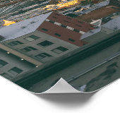 San Francisco Skyline bei Sunset Poster (Ecke)