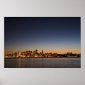 San Francisco Skyline bei Sunset Poster (Vorne)
