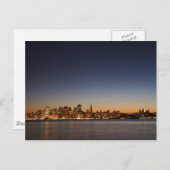 San Francisco Skyline bei Sunset Postkarte (Vorne/Hinten)