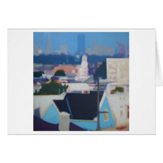 San Francisco Skyline (blau)