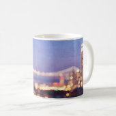 San Francisco Skyline Bokeh Lights Tasse (VorderseiteRechts)
