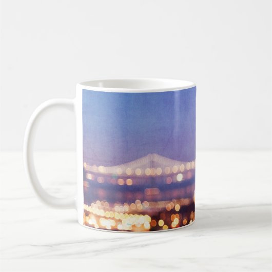 San Francisco Skyline Bokeh Lights Tasse (Links)