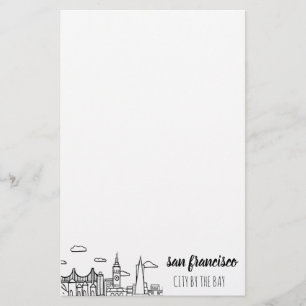 San Francisco Skyline Briefpapier