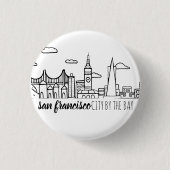 San Francisco Skyline Button (Vorderseite)