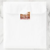 San Francisco Skyline Design Runder Aufkleber (Tasche)
