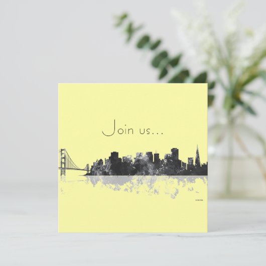 SAN FRANCISCO SKYLINE - Einladung (Stehend Vorderseite)
