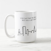 San Francisco Skyline Girl Quote Tasse (Links)