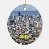San Francisco Skyline Holiday Ornament (Links)