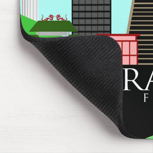 San Francisco Skyline-Illustrations-Mausunterlage Mousepad (Ecke)