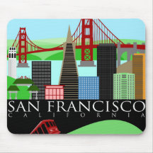 San Francisco Skyline-Illustrations-Mausunterlage