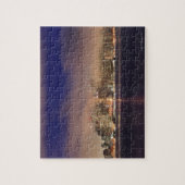 San Francisco Skyline in Nebel in der Nacht. Puzzle (Vertikal)