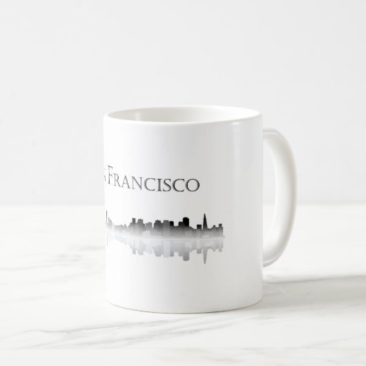 San Francisco Skyline-Kaffee-Tasse Kaffeetasse (VorderseiteRechts)