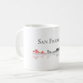 San Francisco Skyline-Kaffee-Tasse Kaffeetasse (Vorderseite Links)