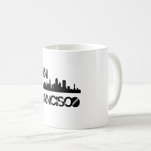 San Francisco Skyline Kaffeetasse (VorderseiteRechts)